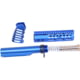 Guntec USA AR-15 Pistol Furniture Set With Miltube, Anodized Blue, AR-PISTOL-SET-MIL-BLUE