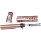 Guntec USA AR-15 Pistol Furniture Set With Miltube, Anodized Bronze, AR-PISTOL-SET-MIL-BRZ