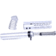 Guntec USA AR-15 Pistol Furniture Set With Miltube, Anodized Clear, AR-PISTOL-SET-MIL-CLEAR
