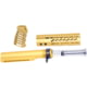 Guntec USA AR-15 Pistol Furniture Set With Miltube, Anodized Gold, AR-PISTOL-SET-MIL-GOLD