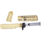Guntec USA AR-15 Pistol Furniture Set With Miltube, Gold Plated, AR-PISTOL-SET-MIL-GP