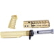 Guntec USA AR-15 Pistol Furniture Set With Miltube, Gold Plated, AR-PISTOL-SET-MIL-GP