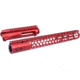 Guntec USA AR-15 Stripped Billet Upper Receiver 15 in Air Lite Series Honeycomb M-LOK Handguard Combo Set, Anodized Red, GT-UPPER-SET-RED-15HC