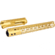Guntec USA AR-15 Stripped Billet Upper Receiver 15 in Air Lite Series M-LOK Handguard Combo Set, Anodized Gold, GT-UP-SET-GOLD-15AIRLITE
