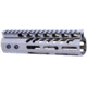 Guntec USA AR-15 Ultra Lightweight Thin M-LOK Free Floating Handguard w/ Monolithic Top Rail, 7in, Chrome, Black, GT-7MLK-BC