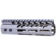 Guntec USA AR-15 Ultra Lightweight Thin M-LOK Free Floating Handguard w/ Monolithic Top Rail, 7in, Chrome, Black, GT-7MLK-BC