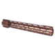 Guntec USA AR-308 15in AIR-LOK Series M-LOK Compression Free Floating Handguard With Monolithic Top Rail Gen 2, Anodized Bronze, GT-15ALC-G2-308-BRZ