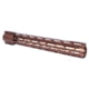 Guntec USA AR-308 15in AIR-LOK Series M-LOK Compression Free Floating Handguard With Monolithic Top Rail Gen 2, Anodized Bronze, GT-15ALC-G2-308-BRZ