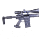 GUNTEC USA AR GEN 2 T6 ALUMINUM ADJUSTABLE SNIPER GRIP, BLACK G2-SNIPER