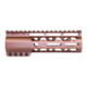 Guntec USA AIR-LOK Series AR-15 M-LOK Compression Free Floating Handguard w/ Monolithic Top Rail, 6.75in, Anodized Bronze, GT-675ALC-BRZ