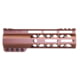 Guntec USA AIR-LOK Series AR-15 M-LOK Compression Free Floating Handguard w/ Monolithic Top Rail, Gen 2, 7in, Anodized Bronze, GT-7ALC-G2-BRZ
