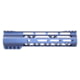 Guntec USA AIR-LOK Series AR-15 M-LOK Compression Free Floating Handguard w/ Monolithic Top Rail, Gen 2, 9in, Anodized Grey, GT-9ALC-G2-GREY