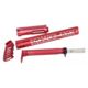 Guntec USA AR-15 Skeletonized Airlite Series Furniture Set, 5.56 Upper Receiver, 15in KeyMod Handgaurd, Fixed Stock/Buffer Assembly, Pistol Grip, Anodized Red, AIRLITE-SET-UPPER-RED