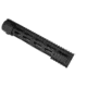 GUNTEC USA Thin Profile Free Floating Handguard w/Removable Rails Monolithic Top Rail,12in,Gen 2 Steel Barrel Nut,Anodized BA78-12-S