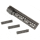 GUNTEC USA Thin Profile Free Floating Keymod Handguard w/Removable Rails Monolithic Top Rail,10in,Anodized BA79-K-10