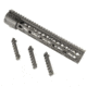 GUNTEC USA Thin Profile Free Floating Keymod Handguard w/Removable Rails Monolithic Top Rail,12in,Anodized BA79-K-12
