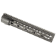 GUNTEC USA Thin Profile Free Floating Keymod Handguard w/Removable Rails Monolithic Top Rail,.308 Cal,12in,Anodized Black CK308-K-12