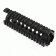 GUNTEC USA Two Piece Quad Rail w/Monolithic Top Rail,Black GT-7T
