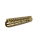 Guntec USA Ultra Lightweight Thin M-Lok Free Floating Handguard w/Monolithic Top Rail, 12in, Cerakote Flat Dark Earth, GT-12MLK-FDE