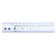 Guntec USA Ultra Lightweight Thin M-LOK System Free Floating Handguard w/Monolithic Top Rail, 10in, Clear, GT-10MLK-CLEAR