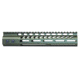 Guntec USA Ultra Lightweight Thin M-LOK System Free Floating Handguard w/Monolithic Top Rail, 10in, Green, GT-10MLK-GREEN