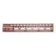 Guntec USA Ultra Lightweight Thin M-LOK System Free Floating Handguard w/Monolithic Top Rail, 12in, Bronze, GT-12MLK-BRZ