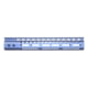 Guntec USA Ultra Lightweight Thin M-LOK System Free Floating Handguard w/Monolithic Top Rail, 12in, Grey, GT-12MLK-GREY