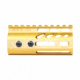 Guntec USA Ultra Lightweight Thin M-LOK System Free Floating Handguard w/Monolithic Top Rail, 4in, Gold, GT-4MLK-GOLD