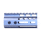 Guntec USA Ultra Lightweight Thin M-LOK System Free Floating Handguard w/Monolithic Top Rail, 4in, Grey, GT-4MLK-GREY