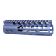 Guntec USA Ultra Lightweight Thin M-LOK System Free Floating Handguard w/Monolithic Top Rail, 7in, Grey, GT-7MLK-GREY