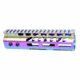 Guntec USA Ultra Lightweight Thin M-LOK System Free Floating Handguard w/Monolithic Top Rail, 7in, MATTE RAINBOW PVD COATED, GT-7MLK-M-RPVD
