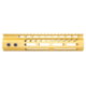 Guntec USA Ultra Lightweight Thin M-LOK System Free Floating Handguard w/Monolithic Top Rail, 9in, Gold, GT-9MLK-GOLD