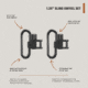 HALF RACK Sling Swivel Set, 2 Psc, 1.25 in, Black, Small, HR1149