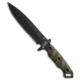 Halfbreed Blades Halfbreed Blades MIK-01 Medium Infantry Knife Green G-10 6.5" Black Serr, Green, D2, adult, BHQ-185076