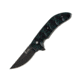 Hallmark Bad Blood - Kendrick - Spiraling Demise, Black 8Cr14 Stainless Steel, Saber Ground 3.5/8in Blade, Green And Black G10, BB0103K