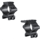 Hawke Sport Optics 2pc 30mm Weaver Medium Tactical, Black HM7411
