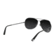 Hazard 4 Daisycutter Modern Regular Aviator Sunglasses, Men's, Silver Frame, Gray Lens, EYE-DSY-R-SLV