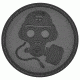 Hazard 4 Gas Mask Patch, Black, PAT-GAS-BLK