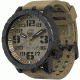 Hazard 4 Heavy Water Diver, 50mm Black Titanium Watch with Tritium, Earth Dial, Black Texts, Green/Yellow Tritium HWD-TIPV-EK-GGYG