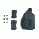 Hazmat Holster Works LB1 IWB/AIWB Kydex Holster,Glock 19/17 w/ Streamlight TLR-7,Right Hand Black, 10013