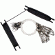 Heavy Hauler Outdoor Gear Raft O-Ducks Anchor System, w/2 1.5 keepers, 18 30in droplines, 150 ft of rope, Black HH0083