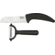Hen &amp; Rooster 2 pc Ceramic Santoku Knife Set HRI024