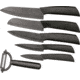 Hen &amp; Rooster 6 pc Ceramic Kitchen Knife Set HRI016