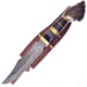 Hen &amp; Rooster Bowie Deer Stag Damascus