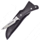 Hen &amp; Rooster Fixed Blade Buffalo Horn Knife, 3 satin finish stainless blade, Buffalo horn handle, HR-5025BH