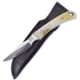 Hen &amp; Rooster Fixed Blade Ox Horn Knife, 3" satin finish stainless blade, Ox horn handle, HR-5025OX
