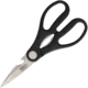 Hen &amp; Rooster Kitchen Shears, Kitchen Shears, 8in Overall, 2.88in SS Blades, Black Synthetic Handles, Nutcracker Notch, Bottle Opener, Black, HRI-040B