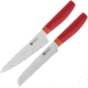 HENCKELS ZWILLING Orange Now-S Completer Set, 5in Serrated Utility Blade/ 5.5in Prep Blade, Orange Polypropylene Handle, 53031-002