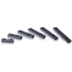 HERA Arms M-LOK Polymer Rail Set, 6, Black, 18.01.07