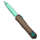 Heretic Knives Heretic Knives Manticore-X D/E OTF Knife Blue/Brown Al 3.75" Blue, Blue/Brown, CPM MagnaCut, adult, BHQ-220399